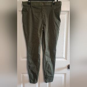 Time and Tru Olive Slim Fit Chinos